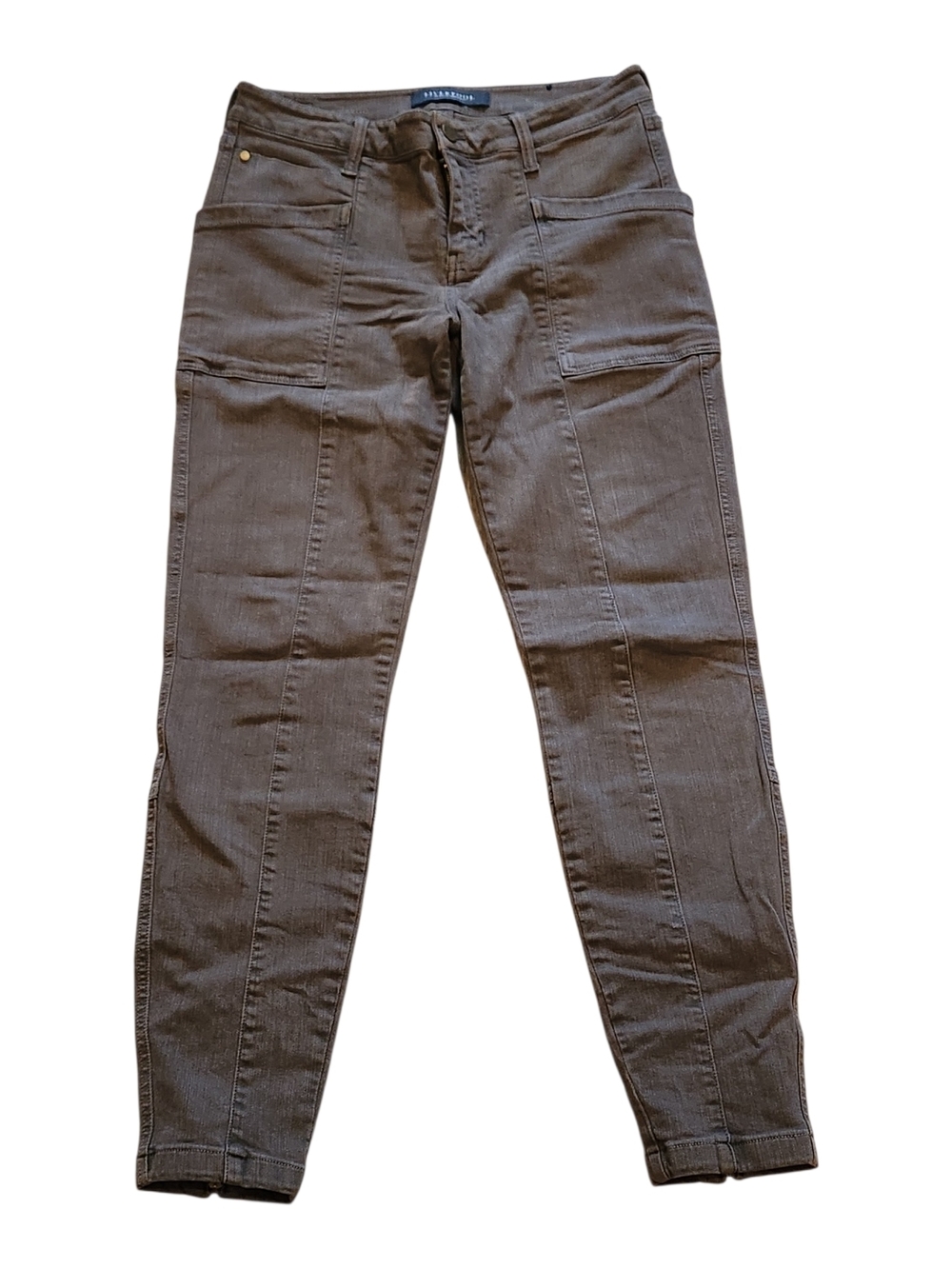 Liverpool Size 6 The Zip Ankle Cargo Mid Rise Utility Cypress Olive Pants